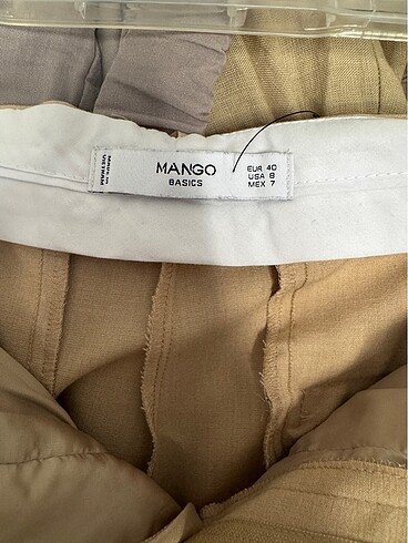 40 Beden camel Renk Mango kumaş pantolon