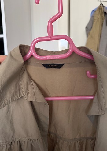 Massimo Dutti Massimo dutti büzgülü poplin gömlek