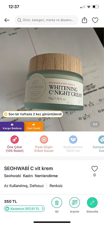 SEOHWABİ C vit krem