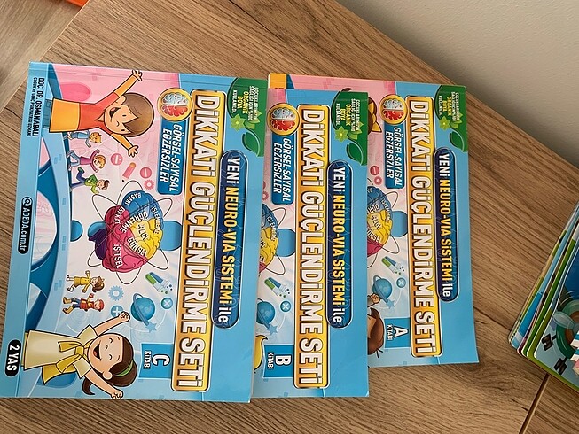 Dikkat güçlendirme seti 3 kitap