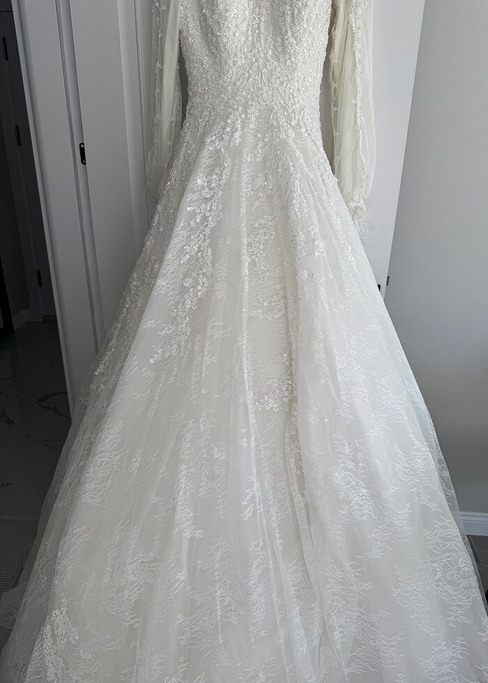 FRANSIZ DANTELİ GELİNLİK - Görsel 3