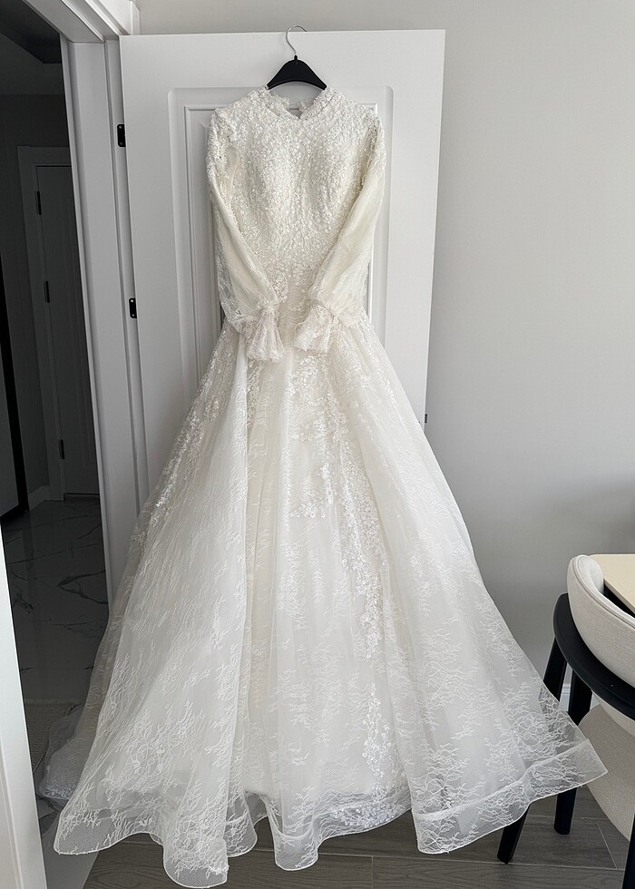 FRANSIZ DANTELİ GELİNLİK - Görsel 4