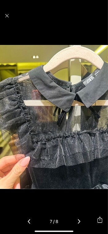 Zara siyah - halloween  çocuk elbise - Görsel 6