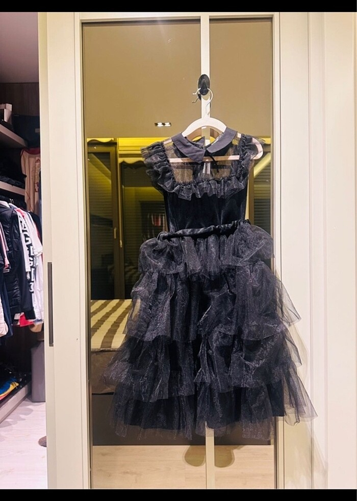 Zara siyah - halloween  çocuk elbise - Görsel 5