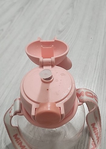 Pembe Bunny Tasarımlı Çocuk Matara - Görsel 3