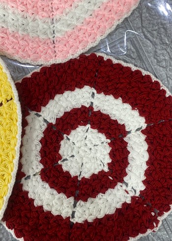 Renkli Örgü Banyo lifleri adet fiyatı 75 tl çeyizlik el örgüsü 0 - Görsel 5