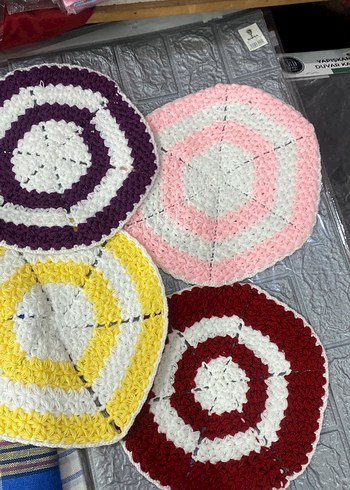 Renkli Örgü Banyo lifleri adet fiyatı 75 tl çeyizlik el örgüsü 0 - Görsel 4