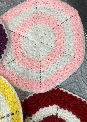 Renkli Örgü Banyo lifleri adet fiyatı 75 tl çeyizlik el örgüsü 0 - Görsel 6