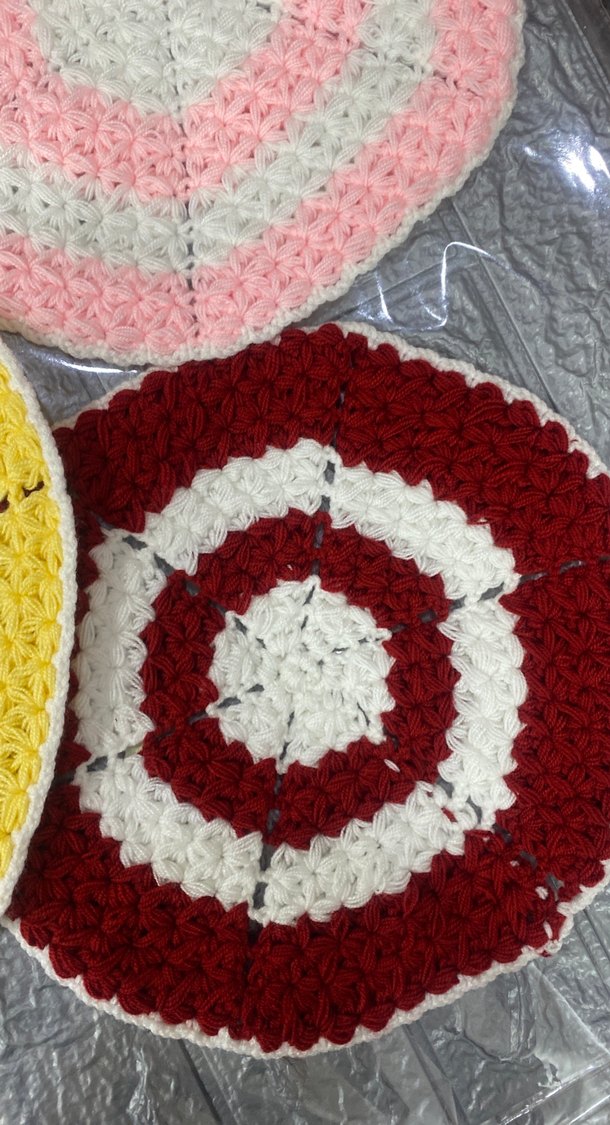 Renkli Örgü Banyo lifleri adet fiyatı 75 tl çeyizlik el örgüsü 0 - Görsel 5