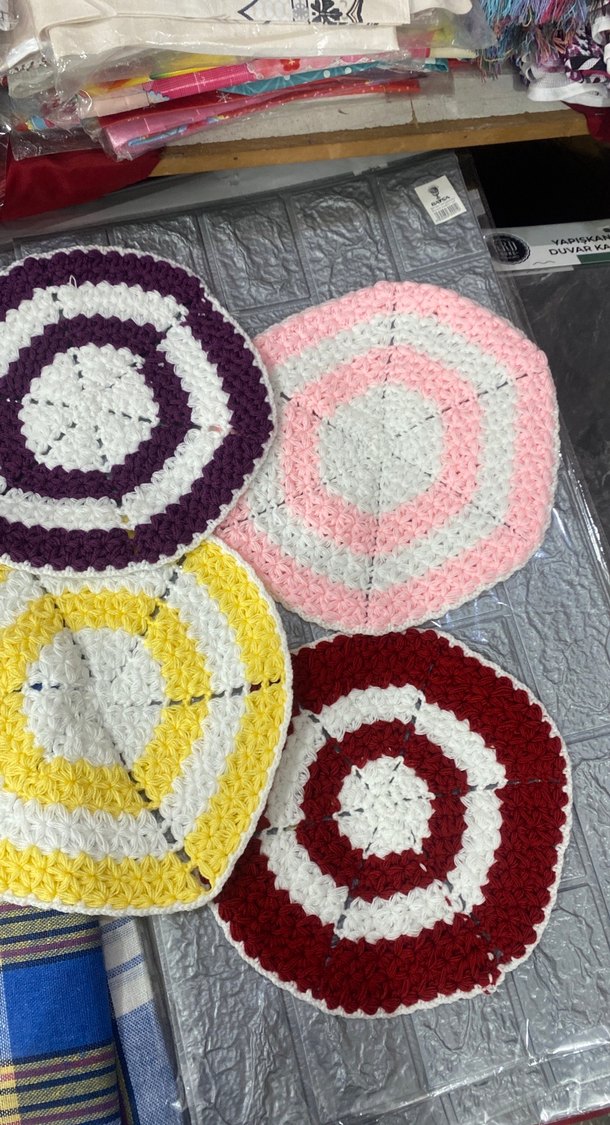 Renkli Örgü Banyo lifleri adet fiyatı 75 tl çeyizlik el örgüsü 0 - Görsel 4