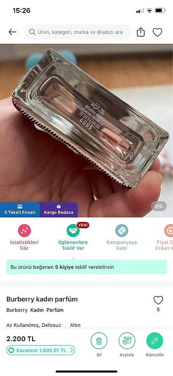 Orijinal parfüm