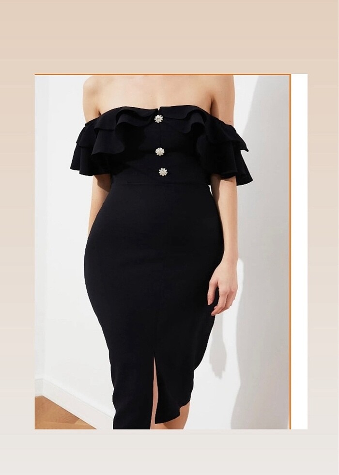 Siyah elbise - Görsel 3