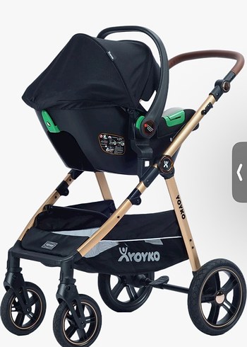 Siyah rose Bebek Arabası YOYKO Marka - Görsel 2