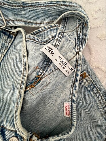 9-12 Ay Beden Zara Jean Salopet-Tulum