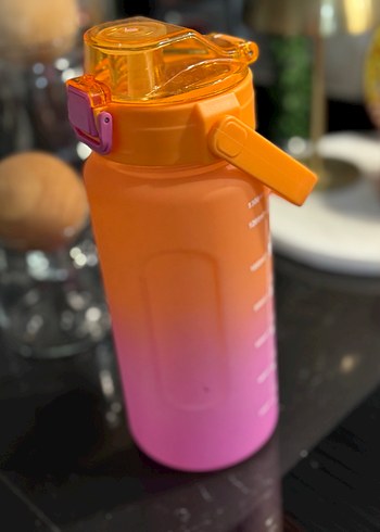 Renkli Çocuk Termos Şişesi Turuncu EBEBEK - Görsel 2