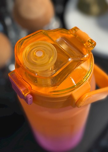 Renkli Çocuk Termos Şişesi Turuncu EBEBEK - Görsel 3