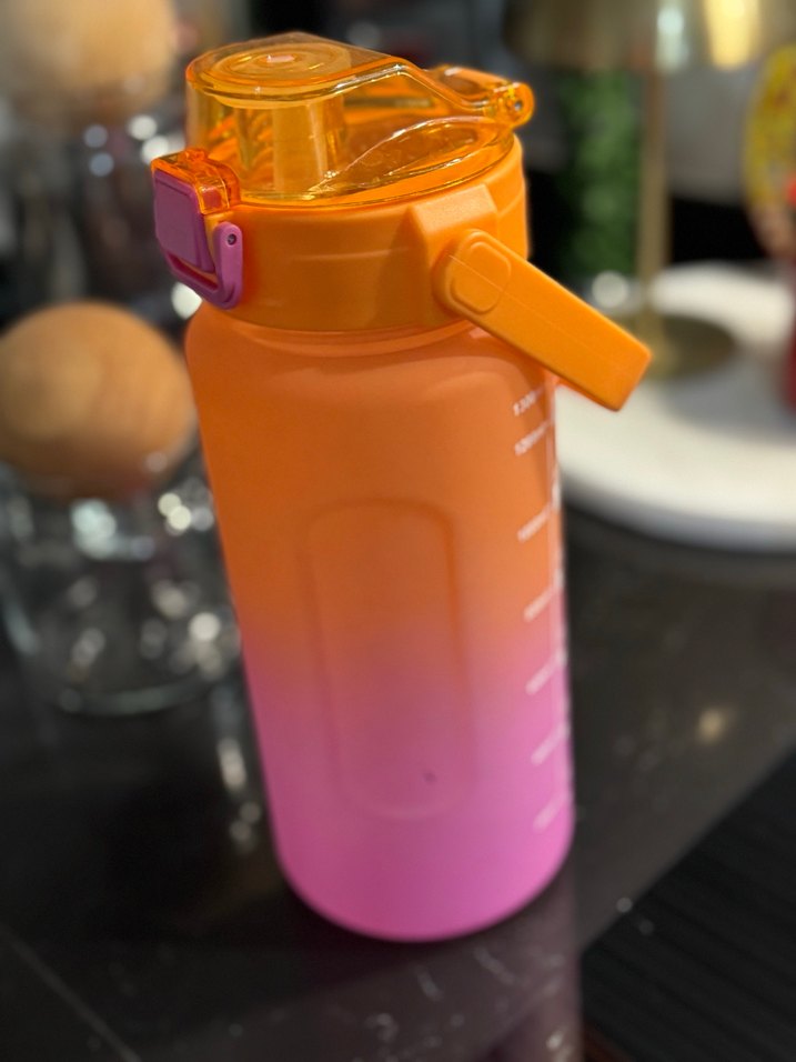 Renkli Çocuk Termos Şişesi Turuncu EBEBEK - Görsel 2