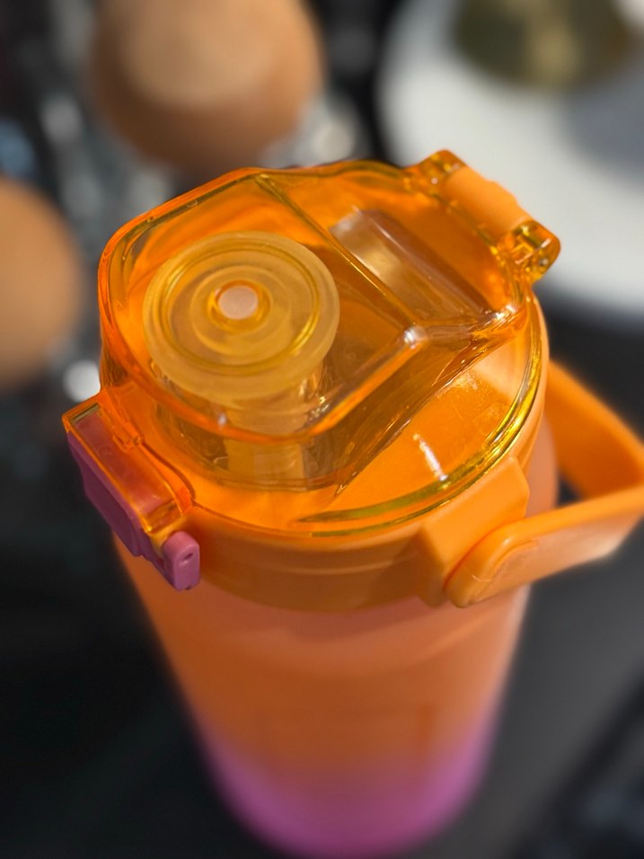 Renkli Çocuk Termos Şişesi Turuncu EBEBEK - Görsel 3