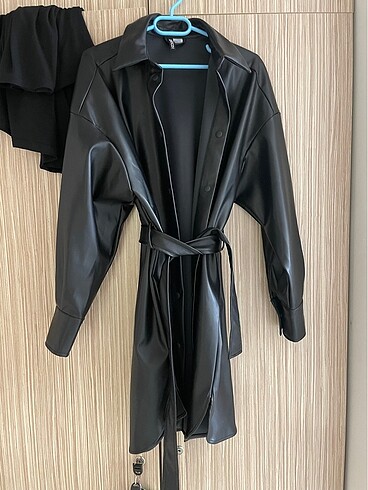 h&m deri ceket