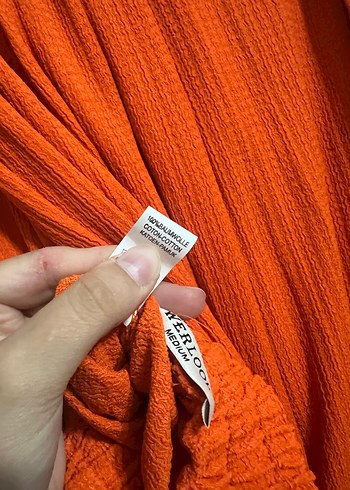 Diğer Turuncu Düz Desen Uzun kimono takım