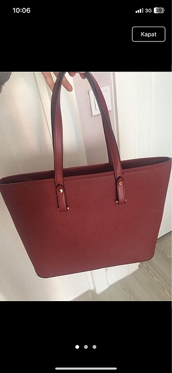H&M bordo çanta