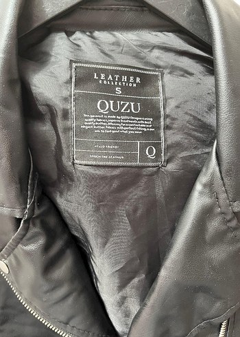 Kadın Siyah Deri Biker Ceket - Görsel 6