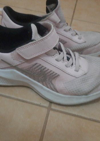 Kız Çocuk Beyaz Spor Ayakkabı Cırt Cırtlı - Görsel 2