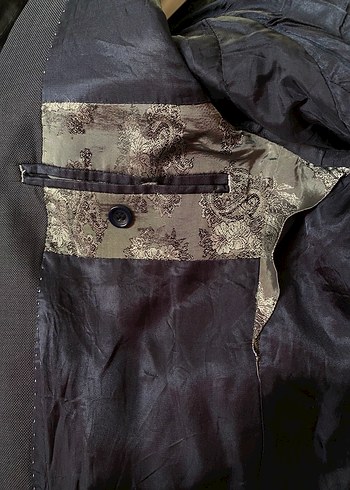 Klasik Kesim Lacivert Erkek Takım Elbise Ceketi - Görsel 6