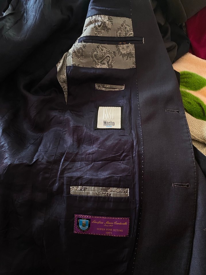 Klasik Kesim Lacivert Erkek Takım Elbise Ceketi - Görsel 5