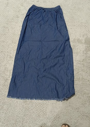 Navy Bohem Uzun Kot Etek - Görsel 2