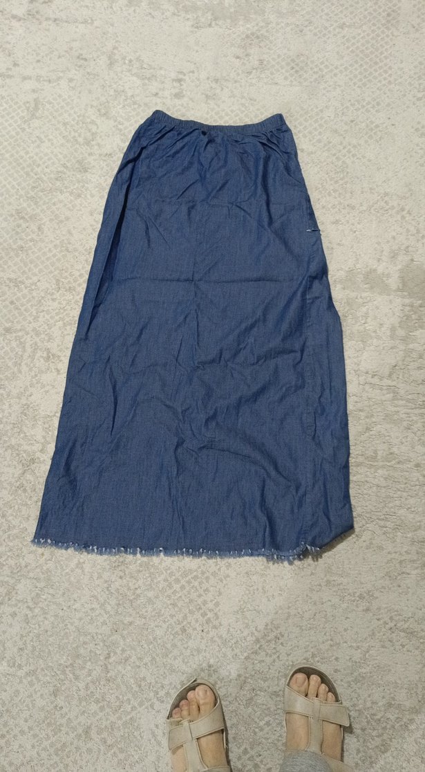 Navy Bohem Uzun Kot Etek - Görsel 2