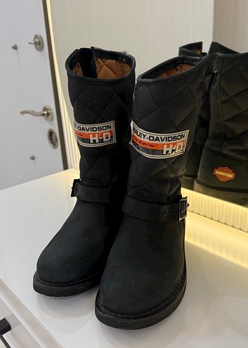 38 Beden siyah Renk Harley Davidson Kadın Bot