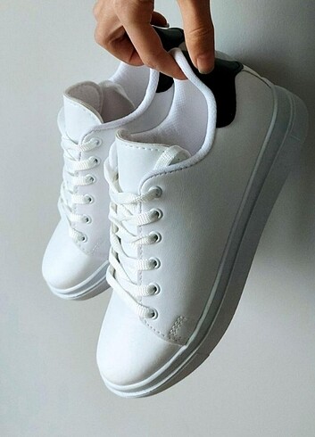 Beyaz casual spor ayakkabı (39)