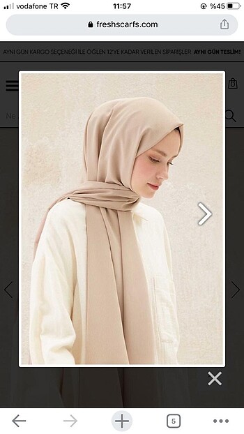 Fresh scarf krem şal