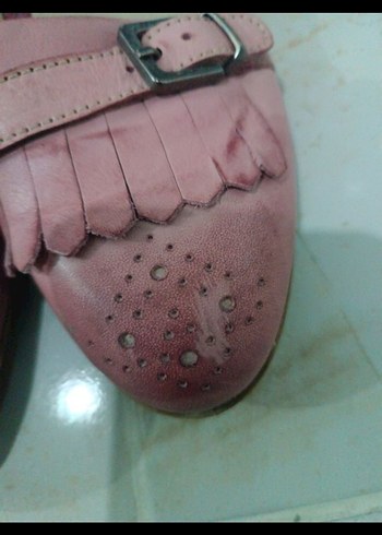 Pembe Vintage Tokalı Kadın Günlük Ayakkabı - Görsel 5