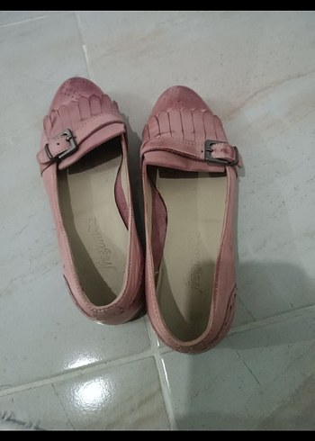 Pembe Vintage Tokalı Kadın Günlük Ayakkabı - Görsel 2