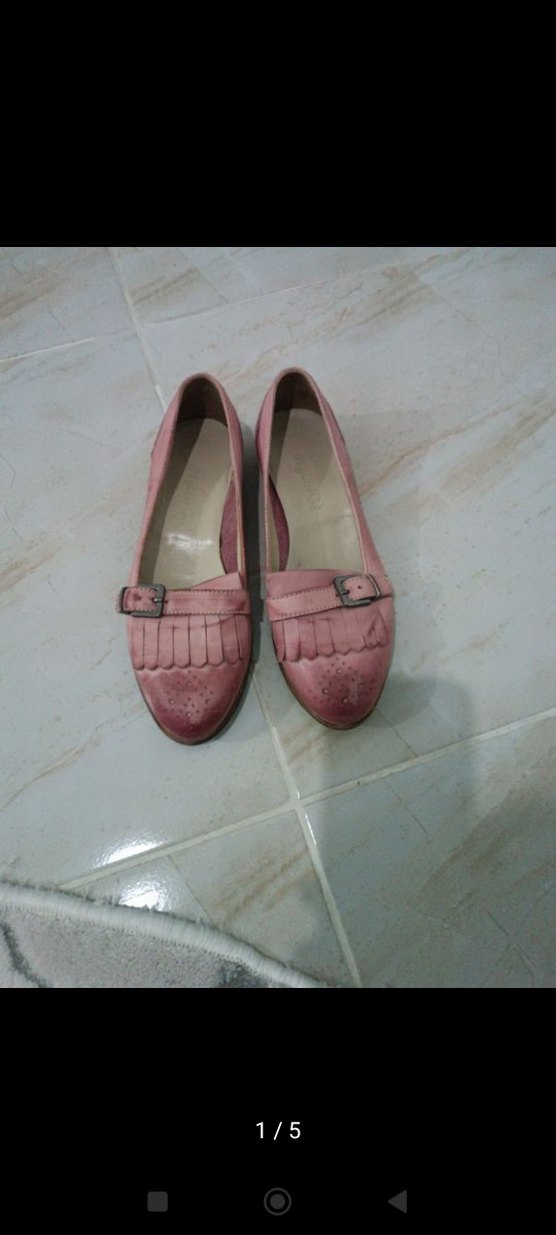 Pembe Vintage Tokalı Kadın Günlük Ayakkabı - Görsel 3