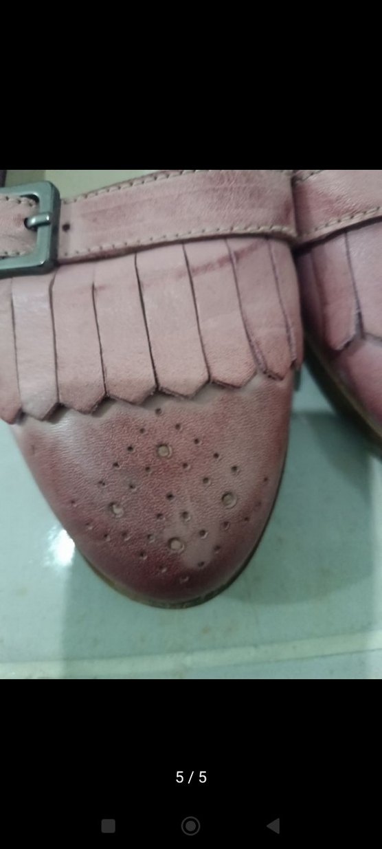 Pembe Vintage Tokalı Kadın Günlük Ayakkabı - Görsel 4