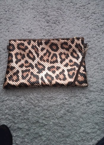 Kadın Yılan Desenli Kahverengi Çanta - Görsel 2