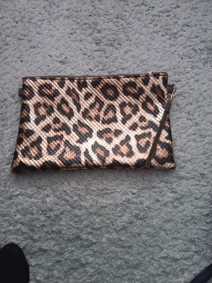 Kadın Yılan Desenli Kahverengi Çanta - Görsel 2