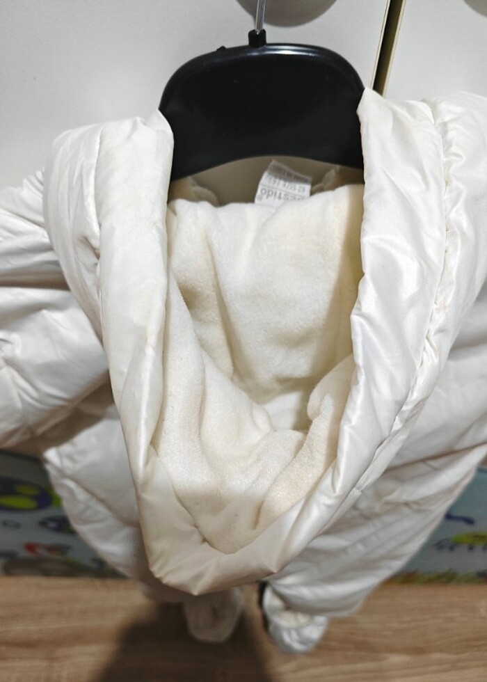 Bebek astronot mont patikli, eldivenli, kapüşonlu  - Görsel 4