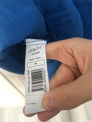 Keten elbise - Görsel 5