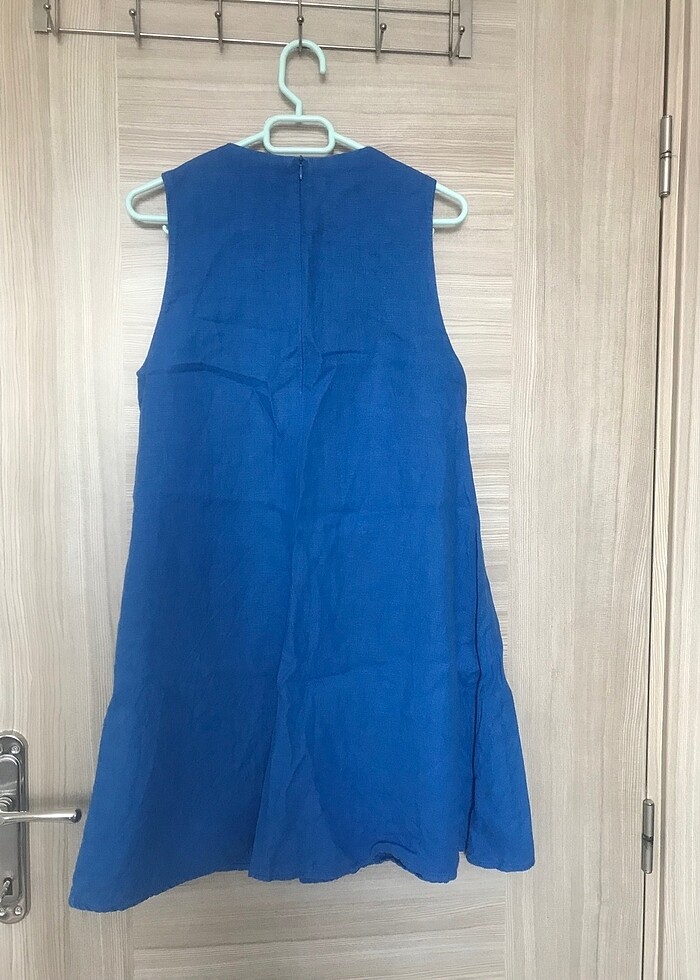 Keten elbise - Görsel 4