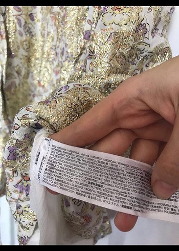 xs Beden altın Renk Mango parıltılı iplikli tulum