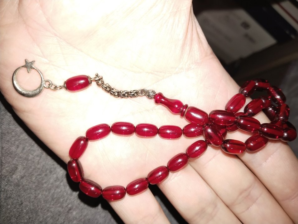 Parlak Altın Erkek Tesbih - Görsel 5