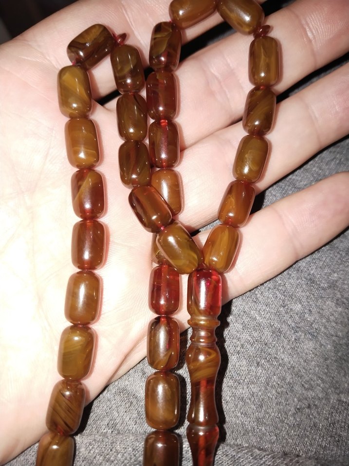 Parlak Altın Erkek Tesbih - Görsel 4