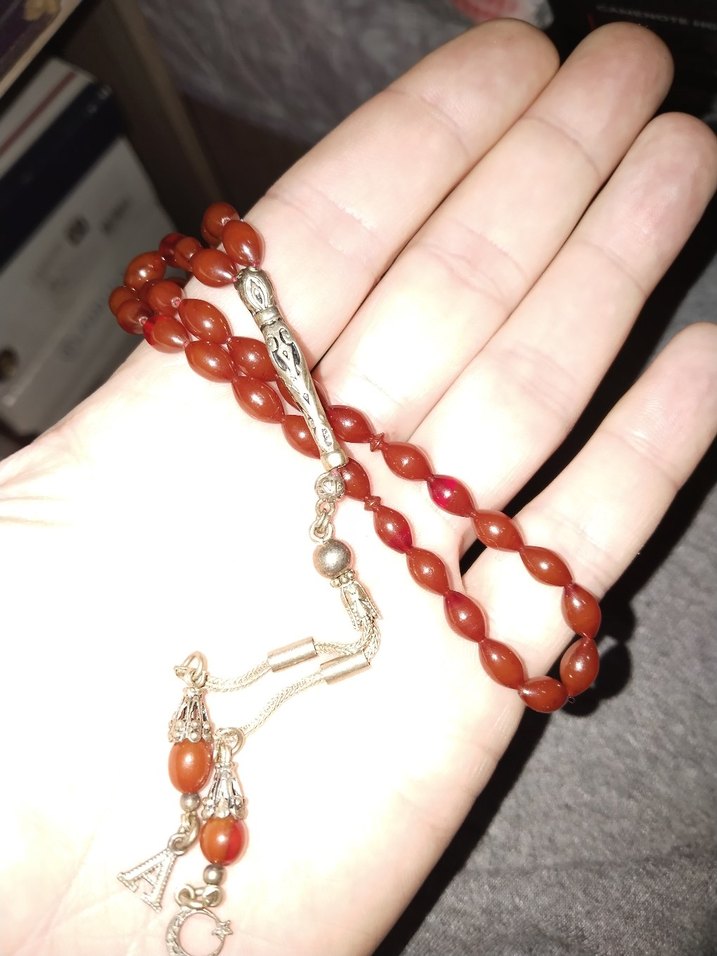 Parlak Altın Erkek Tesbih - Görsel 2