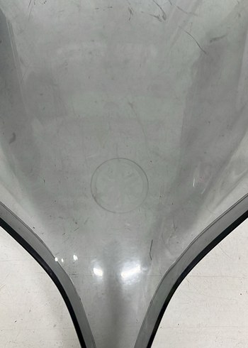 Gri Şeffaf Cam Motosiklet Kask Siperliği - Görsel 2