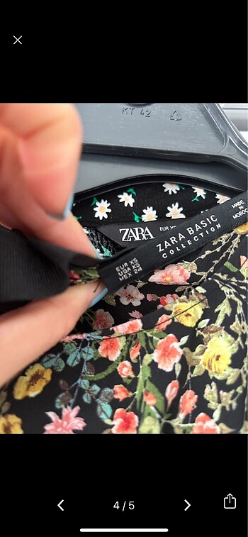 xs Beden çeşitli Renk Zara çiçekli elbise