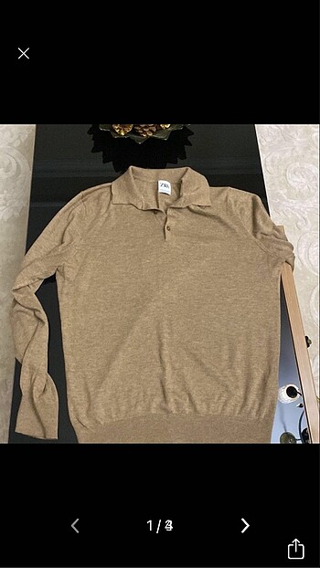 zara erkek polo yaka kazak